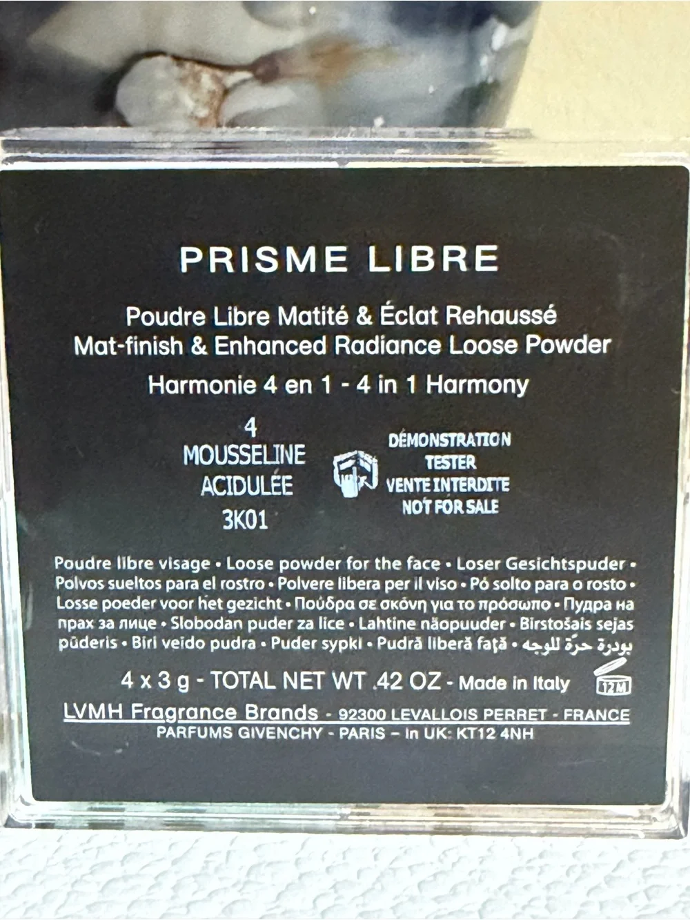 Givenchy **Original Formula**loose Powder 4-Mousseline Acidulee